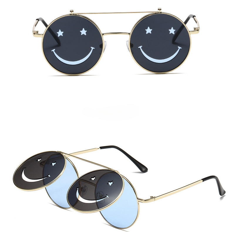 Wholesale PC Flip Round Sunglasses